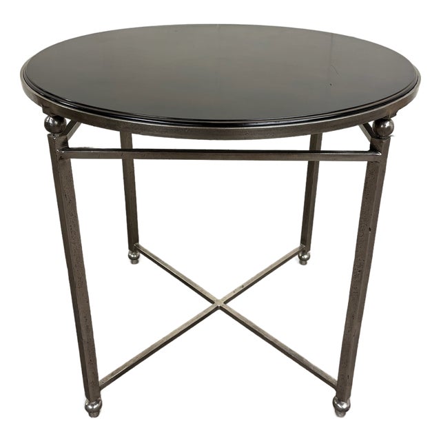 Vintage Milling Road by Baker Furniture Round Accent Table For Sale