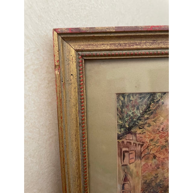 Framed Watercolor of Venice For Sale - Image 4 of 7