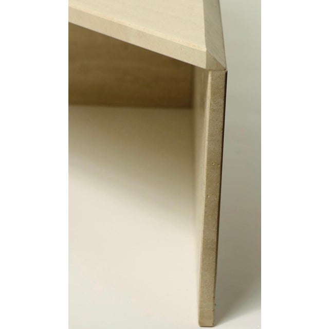 1970s Italian Travertine Marble Coffee Table by Up & Up For Sale In New York - Image 6 of 12