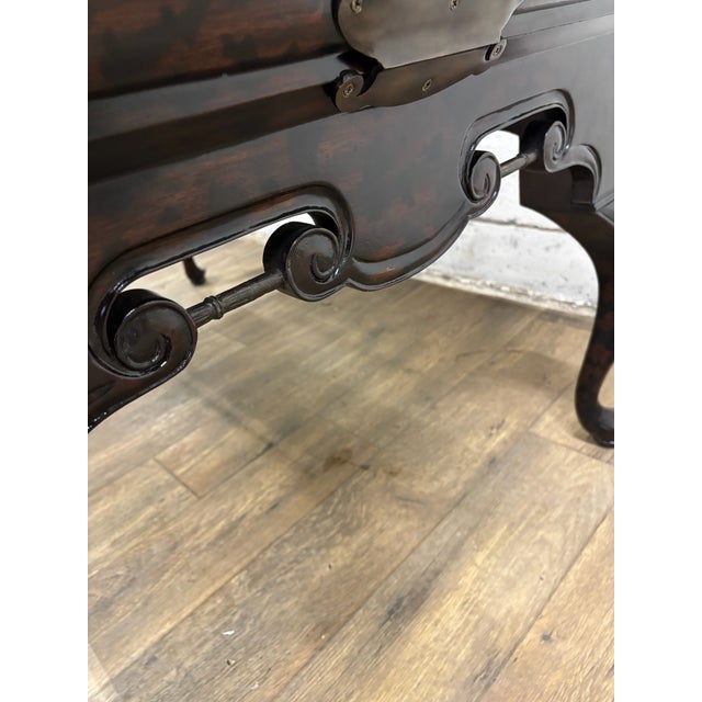 Maitland Smith Chinese Chinoiserie Style Lacquered Coffee Table Coffee Table For Sale - Image 9 of 18