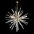 This breathtaking Modernist Hand-Blown Murano Smoked Aquamarine Camer Glass Sputnik Chandelier originates from Italy...