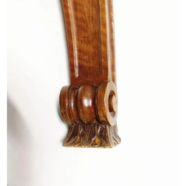 Blue Louis XVI Walnut Console, 1880s For Sale - Image 8 of 10