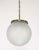 Transparent Mid 20th Century Mid Century Modern Frosted Glass Globe Chain Pendant Light For Sale - Image 8 of 9