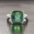 Natural Tourmaline Diamond Ring 7 14k WG 8.27 TCW Certified For Sale - Image 11 of 12