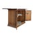 Metal 1970s Jasper Cabinet Co. Style Oak Dry Bar Cabinet For Sale - Image 7 of 18