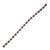 Ruby Diamond 14k White Gold Tennis Bracelet For Sale