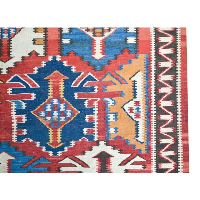 Textile Early 20th Century Kuba Kilim Rug For Sale - Image 7 of 13