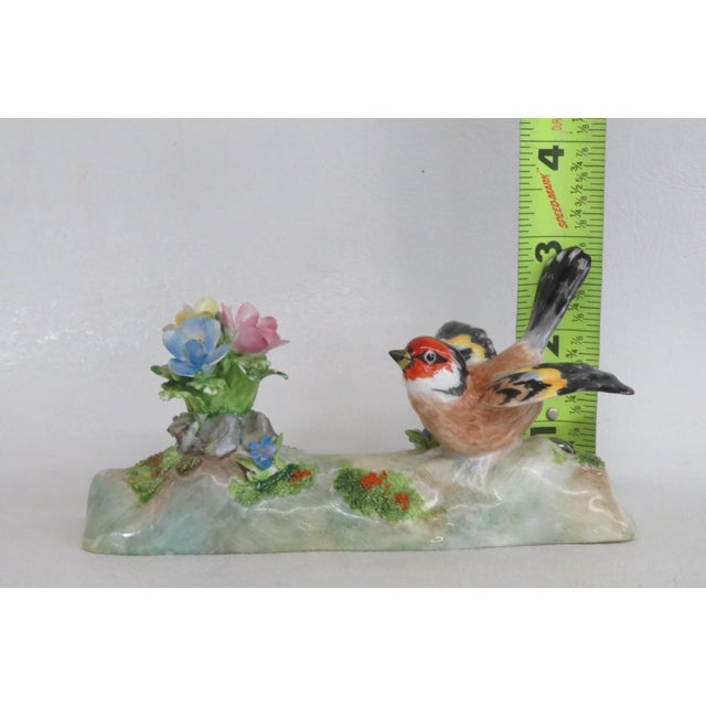 Crown Staffordshire Porcelain Goldfinch Bird Figurine Designed by Jt Jones 4897b For Sale - Image 13 of 15
