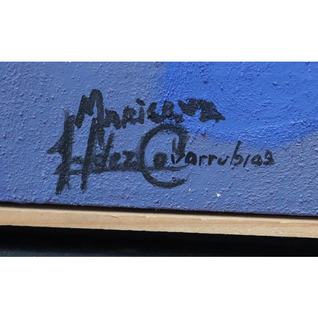 Pescados En El Mar Abstract Artwork By Mexican Artist Maricruz H. Covarrubias For Sale - Image 10 of 12