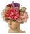 Mid 20th Century Vintage Dior Exquisite Silk Floral Chapeau For Sale
