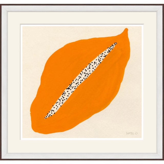 Papaya Framed Art Print by Susan Hable For Sale