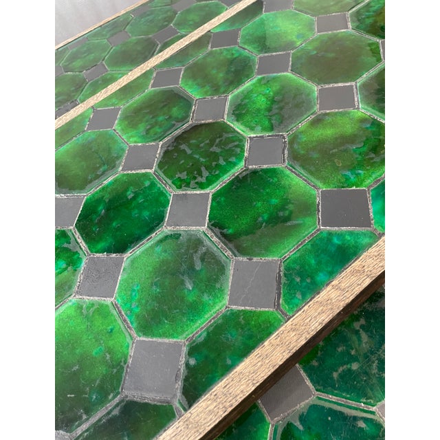 1960s Spectacular Brutalist Mid Century Inlaid Tile Dining Table For Sale In Miami - Image 6 of 7