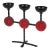 1960's Swedish Candelabra in Iron and Glass Attributed to Erik Hoglund For Sale