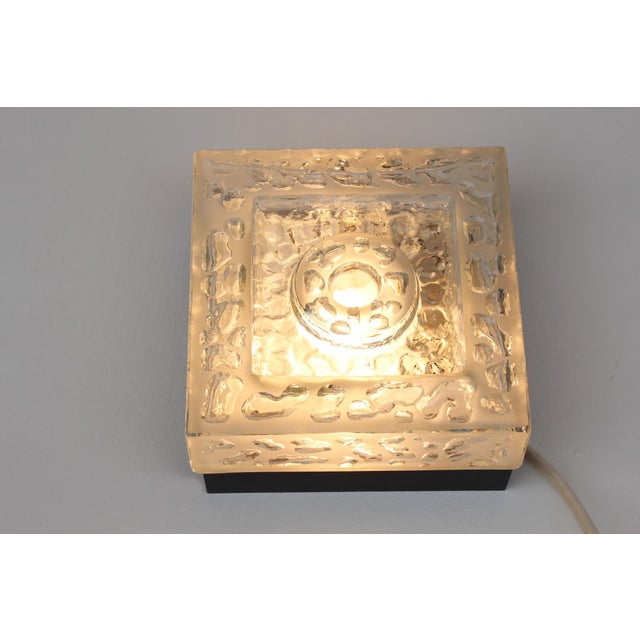 Brutalist Bega Recessed Light Fixture in Cast Glass, 1960s For Sale - Image 14 of 17