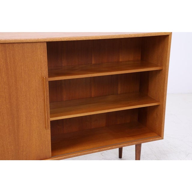 Mid-Century Highboard in Teak with Sliding Doors from WK Möbel For Sale - Image 10 of 14