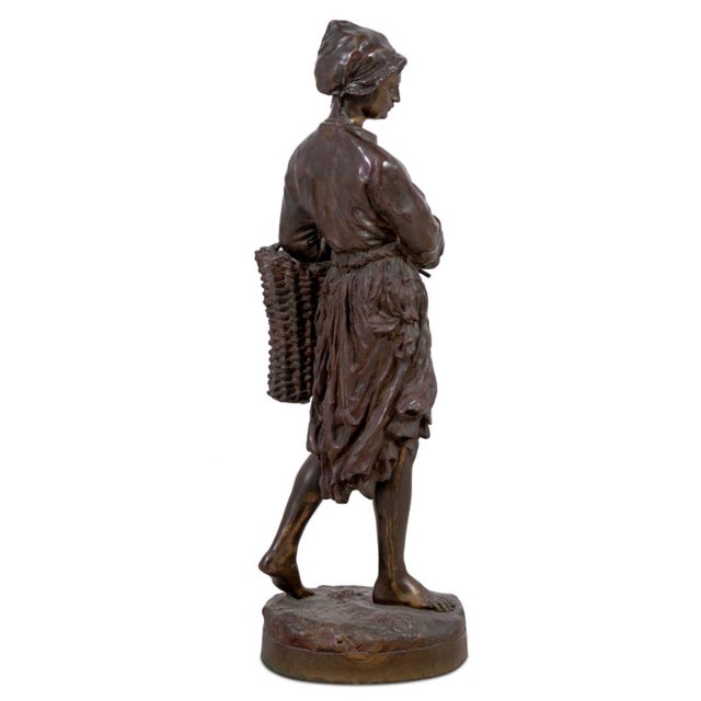 Beaux-Arts Jean-Baptiste Carpeaux "Puys" Patinated Bronze For Sale - Image 3 of 6