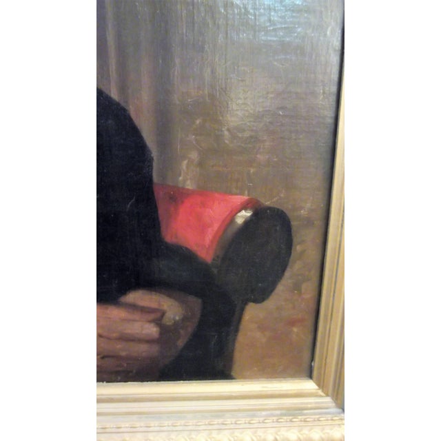 Early 19th Century Original Antique 19th Century Oil Painting Portrait of an Aristocratic Lady For Sale - Image 5 of 8