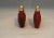 Vintage 1950s Asian Red Carved Snuff Bottles Plastic Salt & Pepper Shakers For Sale - Image 4 of 8