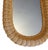 Traditional Vintage Coastal Tropical Boho Natural Wicker Rattan Wall Mirror Decor Oval For Sale - Image 3 of 8