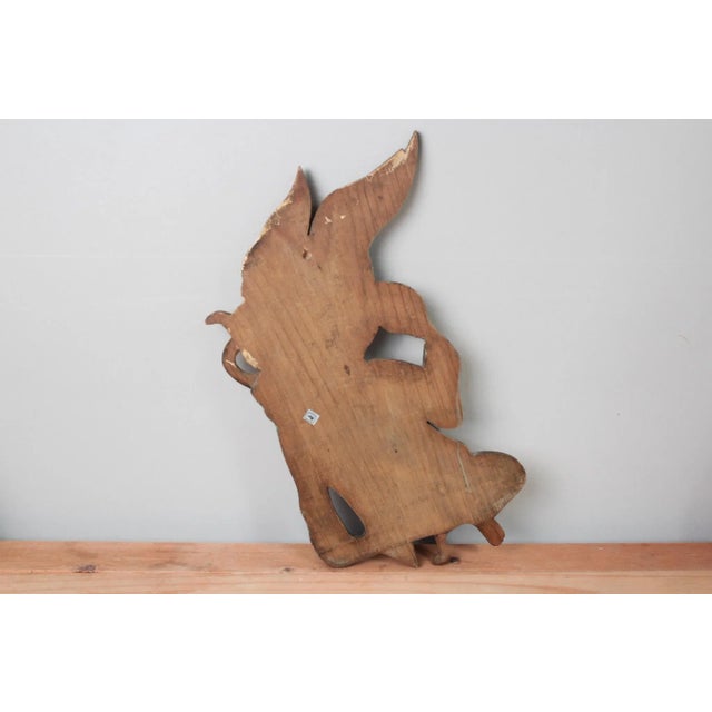 Vintage Mexican Hand Carved Wood Angels With Instruments For Sale - Image 14 of 18