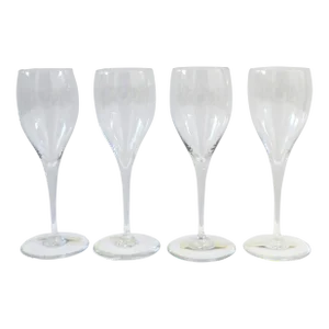 Baccarat French Crystal St Remy Cocktail or Champagne Flutes Glasses, Set of 4