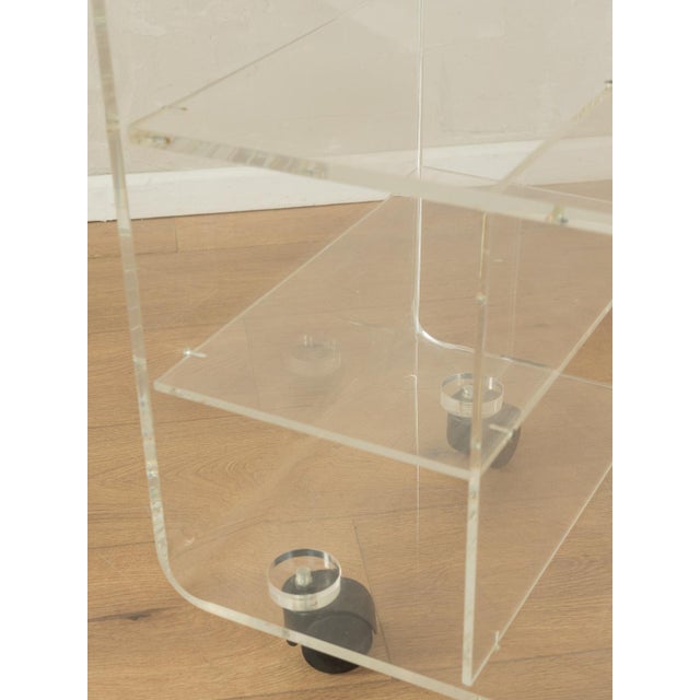 Acrylic Glass Hifi-Rack Trolley, 1960s For Sale - Image 6 of 9