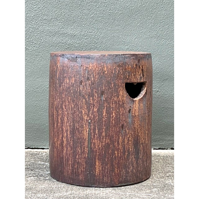 Embrace the raw, elemental beauty of the Industrial aesthetic with this striking vintage ceramic garden stool. Designed to...