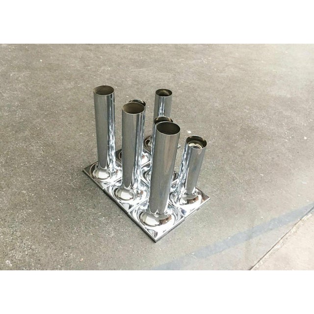 Silver Mid-Century Space Age German Model A248 Chrome Ceiling or Wall Lamps by Rolf Krüger for Staff, 1960s, Set of 7 For Sale - Image 8 of 18