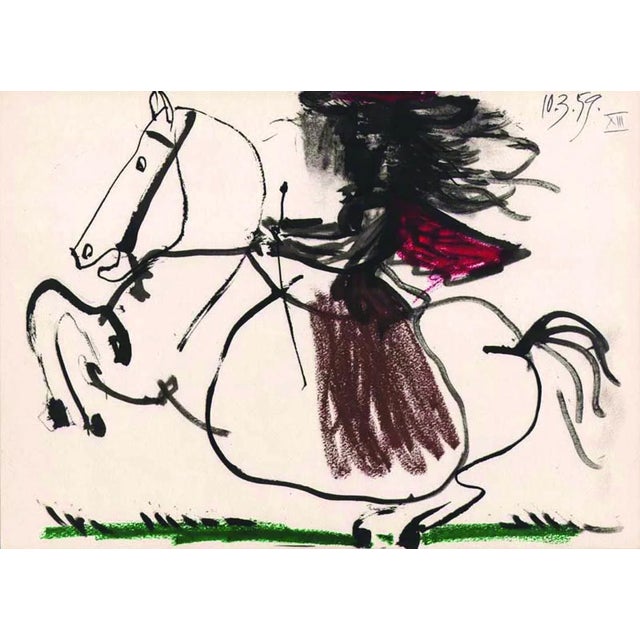 Abstract Picasso Toros Y Toreros 13 Dated 10/3/59 For Sale - Image 3 of 3