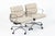 Cream Eames for Herman Miller Office Chairs in Schumacher Vegan Suede, Cream Tan For Sale - Image 8 of 12
