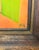 Wood Mid Century Abstract Painting in Yellow, Signed For Sale - Image 7 of 8