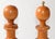Wood Italian Large Vintage Turned Solid Wood Brass Décor Salt Shaker & Pepper Mill Grinder For Sale - Image 7 of 12
