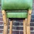 Pair of Rustic Green Leather Bar Stools by Ranch Oak For Sale In Cleveland - Image 6 of 12