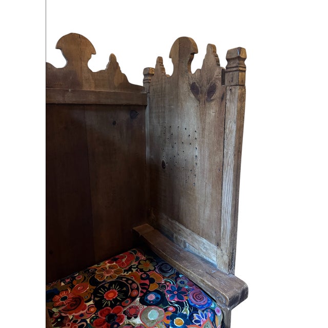 20th C. Latin American Confessional Chair in House of Hackney Velvet For Sale - Image 10 of 14