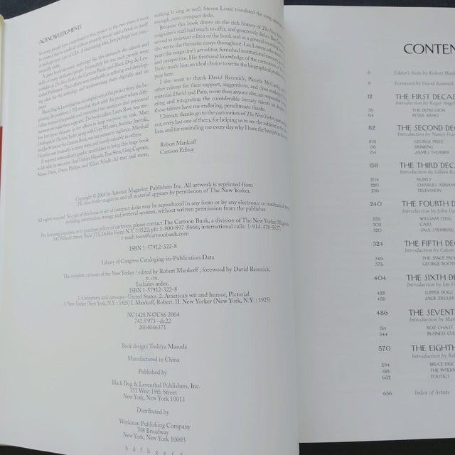 The Complete Cartoons of the New Yorker Vintage Oversized Hardcover Coffee Table Book (2004) For Sale - Image 4 of 8