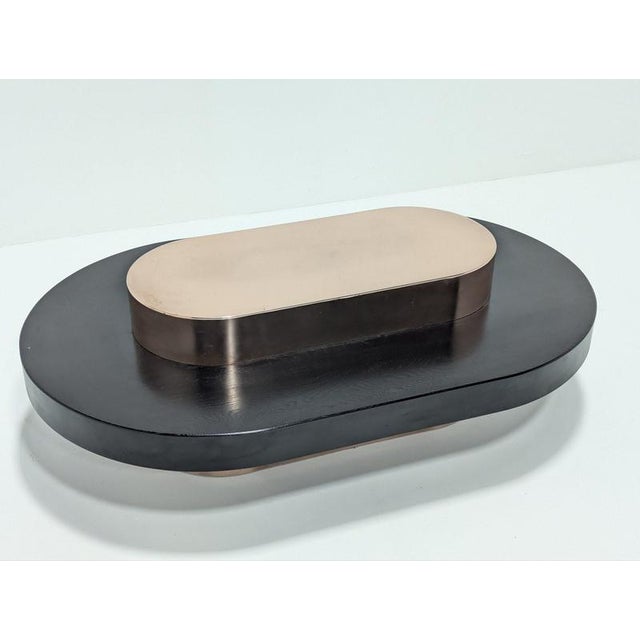 Copper and Wood Coffee Table For Sale - Image 16 of 18