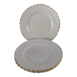 Vintage Tuscan Fine English Bone China "Dover" Salad Plates S/4 For Sale