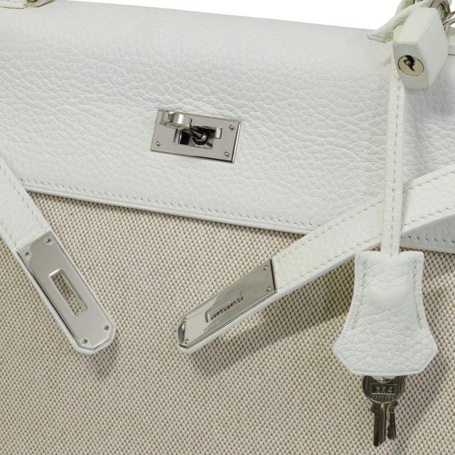 Toile Kellys are the warm-weather build — a canvas body with leather trim, which takes a good deal of weight out of a 32cm...