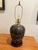 Ceramic 1990s Aged Brown Pottery Urn as Lamp With Decorative Carvings For Sale - Image 7 of 9