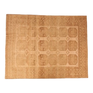 Vintage Distressed Ersari Carpet - 7'8" x 9'9" For Sale