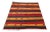 1960s Southwestern Red Striped Oushak Natural Kilim Rug For Sale