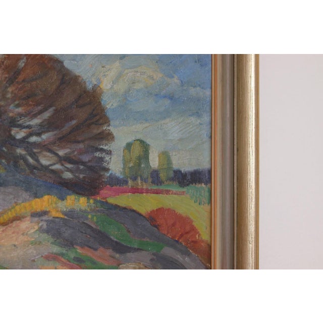 Gote Rex, Late Summer Norway, 1948, Oil on Canvas, Framed For Sale - Image 10 of 18