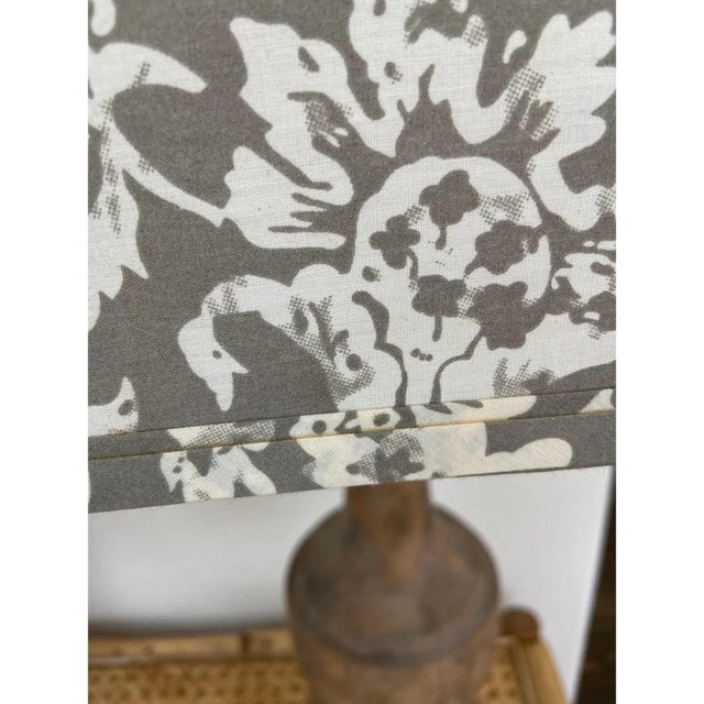 Pair Aidan Gray Lamps With Original Print Shades For Sale - Image 4 of 8