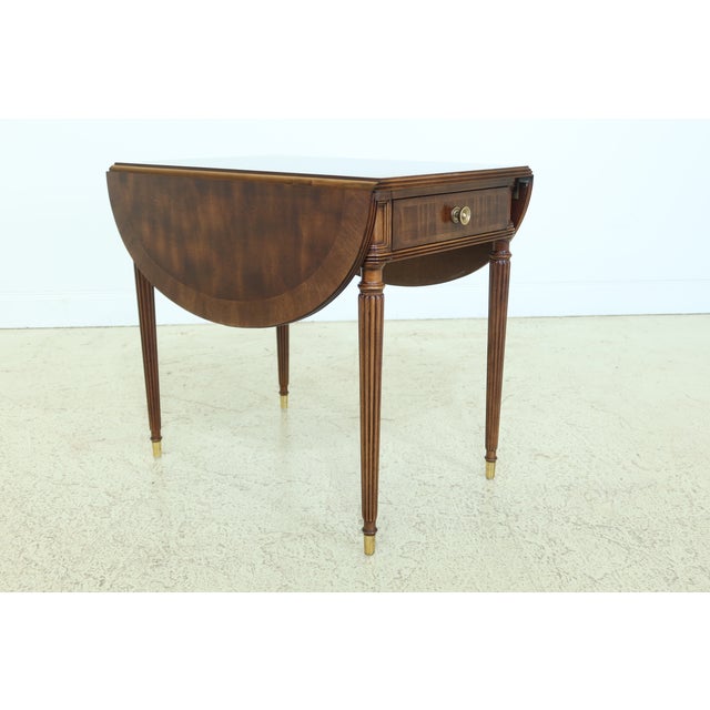 Henredon Drop Leaf Sheraton Style Pembroke End Table Chairish