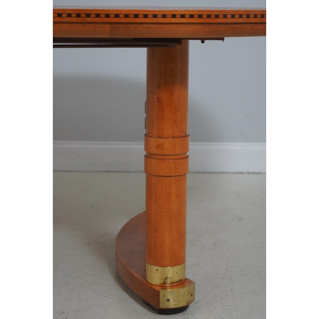 Wood Hickory White Genesis Biediermier Dining Room Table For Sale - Image 7 of 18
