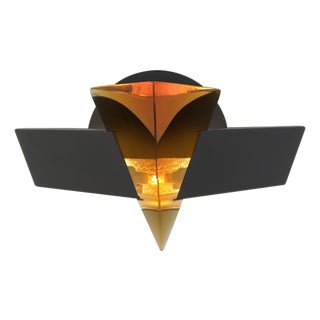 Contemporary Prisma by Oggetti Topaz Prism Wall Sconce With Black Matte Hardware For Sale