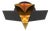 Contemporary Prisma by Oggetti Topaz Prism Wall Sconce With Black Matte Hardware For Sale