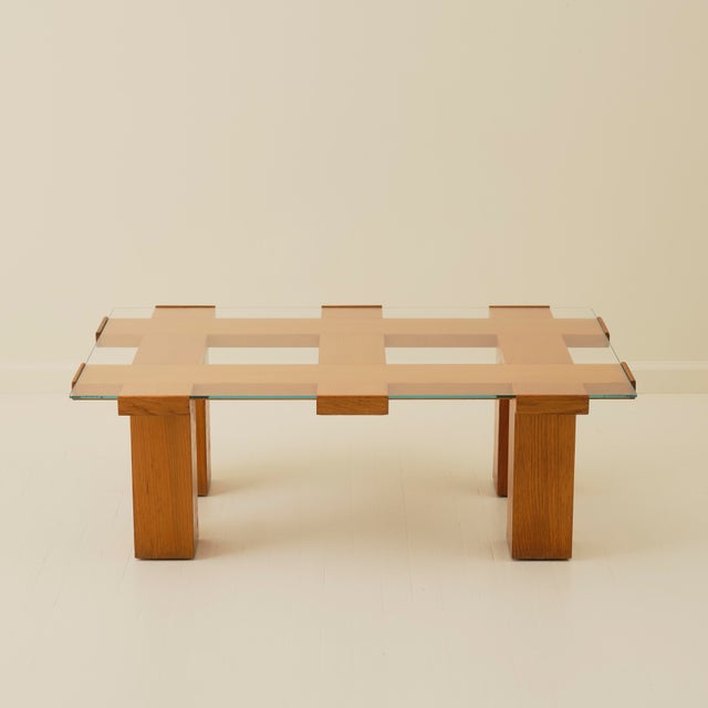 Italian Post Modern Glass Coffee Table, 1970's For Sale In New York - Image 6 of 8
