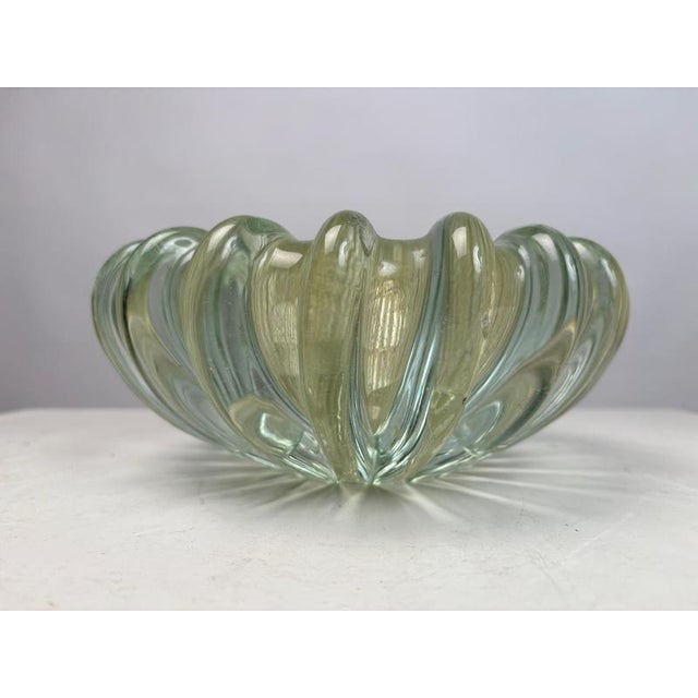 Centerpiece Vase in Murano Glass by Barovier & Toso, Italy, 1950s For Sale - Image 3 of 13