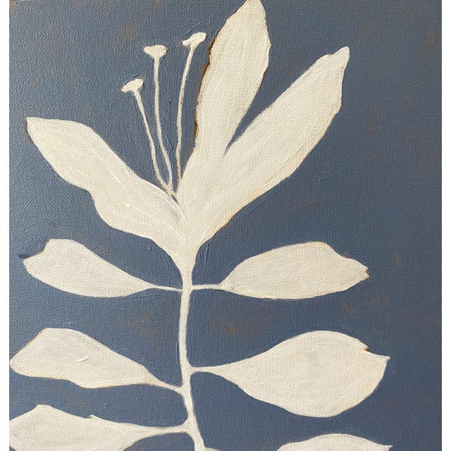 Artist: Tatiana Duperault Medium: Acrylic on canvas Framed Size: 13” W x 13” H Style: Botanical, minimalist, modern...